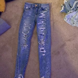 Size 00 American Eagle jeans, High rise jegging